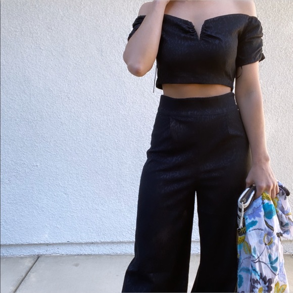 Free People high rise 2-piece jumpsuit - Picture 2 of 6